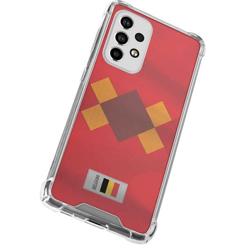 Belgium Soccer Flag Galaxy A53 5G Clear Case